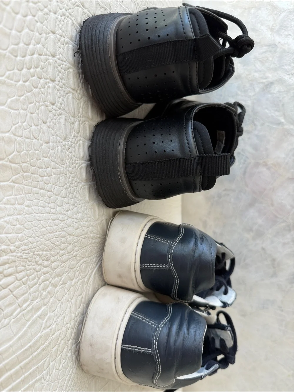 Boys Bruno Marc Two Pairs of Dress shoes/Sneakers - Black ,Navy Sizes 36-37,5